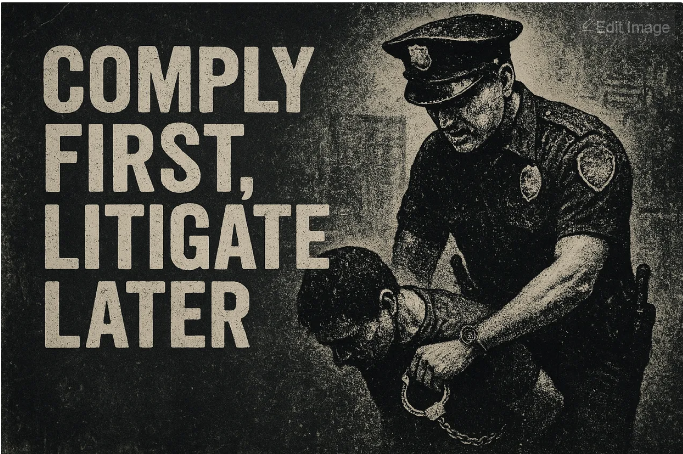 Comply First, Litigate Later
